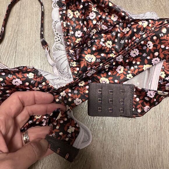 Aerie Shine floral triangle bralette - Picture 10 of 11